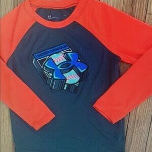 Kids Swim Rash Guard - Red and Blue